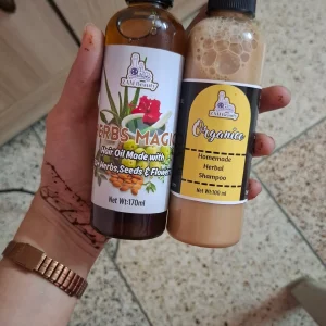 HAIRCARE BUNDLE Herbal Hair Oil+Herbal Shampoo (HOMEMADE)