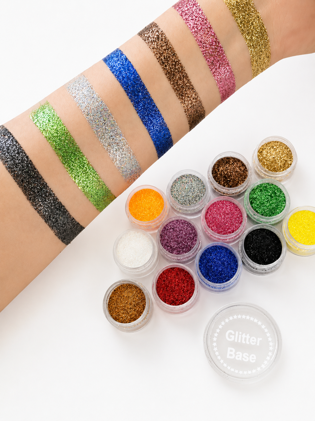 GLITTER GALAXY - 12 Loose Glitters with Glue