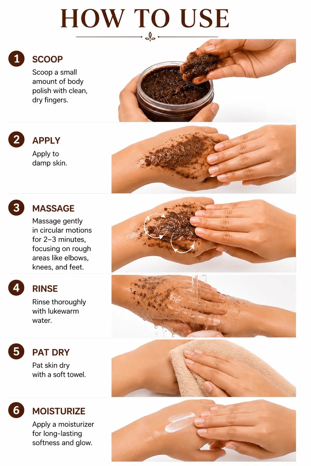 CHOCOLATTE Sugar & Coffee Body Polish 250gms - Image 5