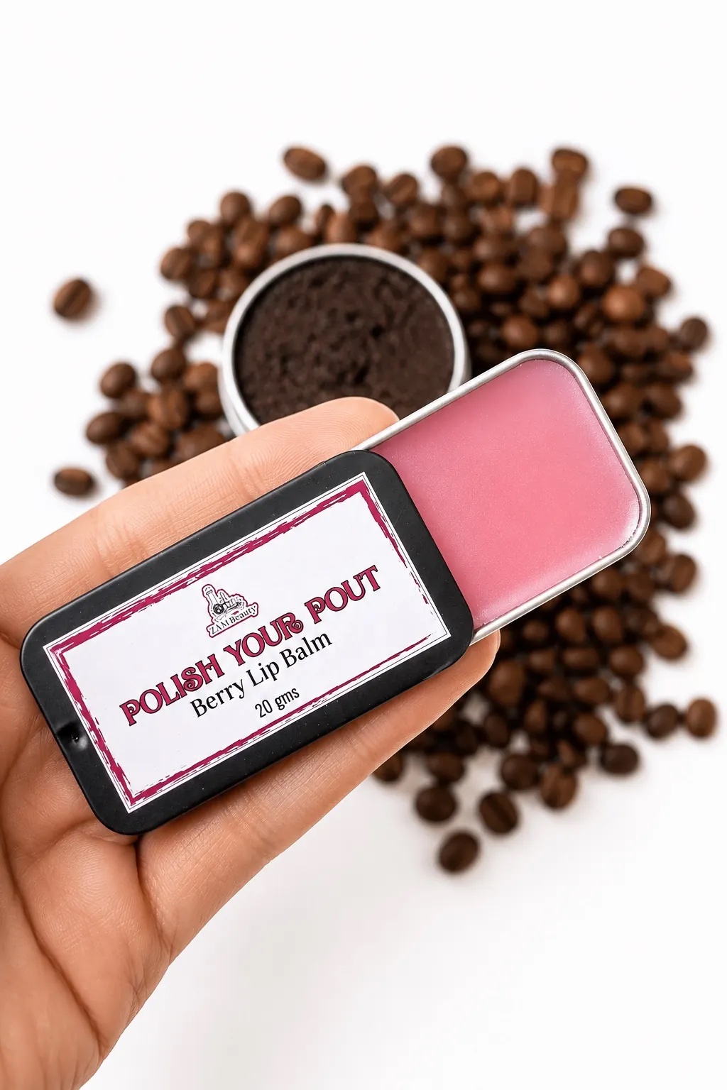 POLISH YOUR POUT - Coco Sugar Lip Scrub+Berry Lip Balm - Image 2