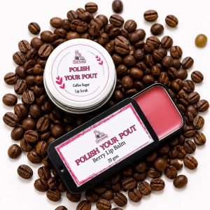 POLISH YOUR POUT - Coco Sugar Lip Scrub+Berry Lip Balm