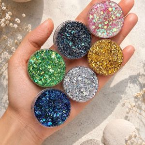CHUNKY PRESSED GLITTERS - Set of 6