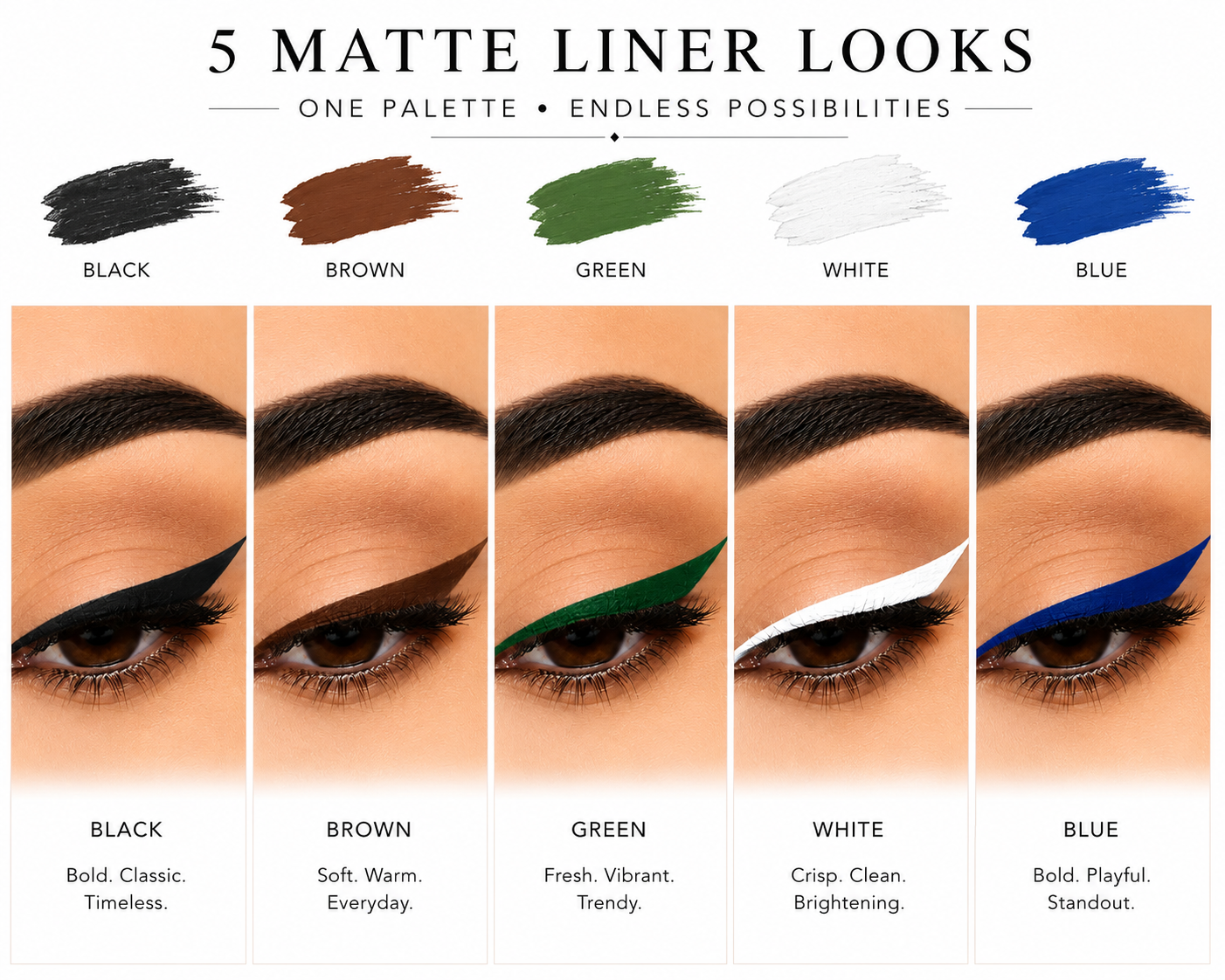 DOUBLE DRAMA Kajal+Eyeliner - Set of 5 - Image 3